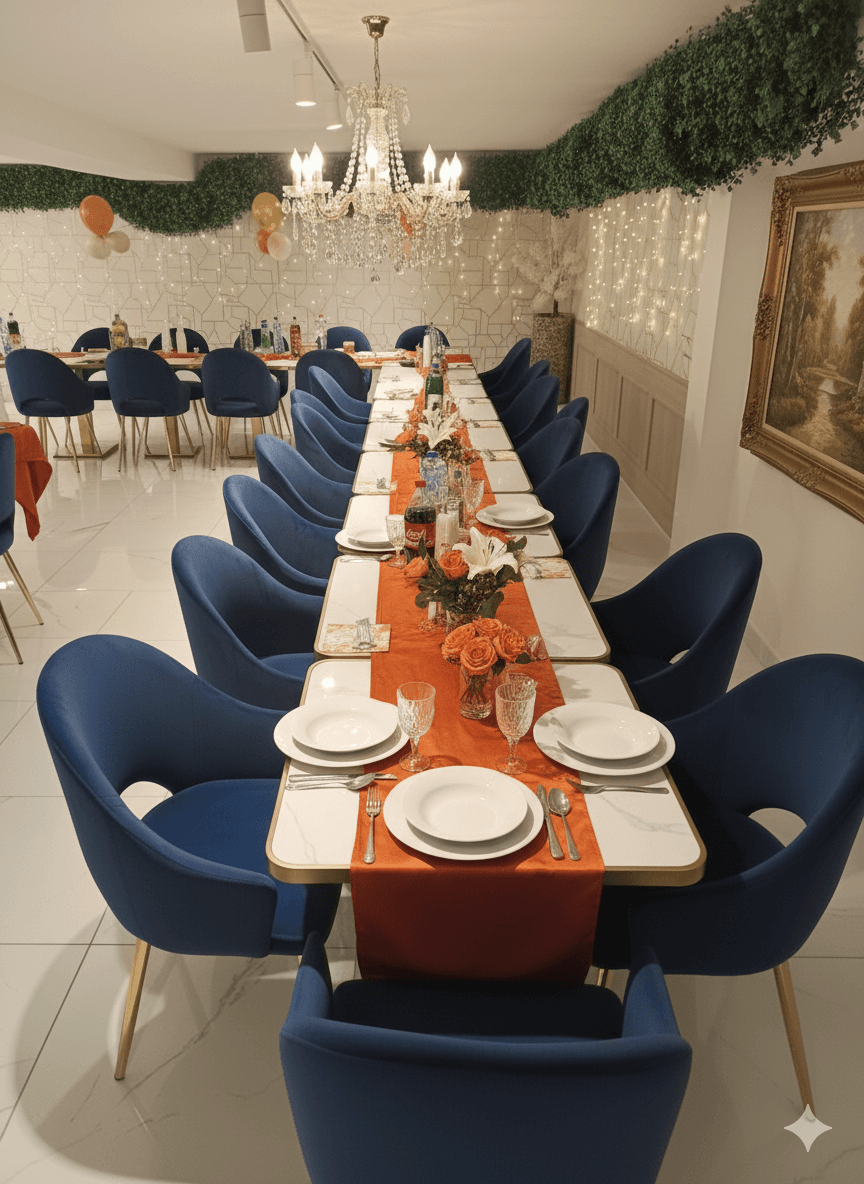 Private event hall at Chopras Indian Restaurant Den Haag