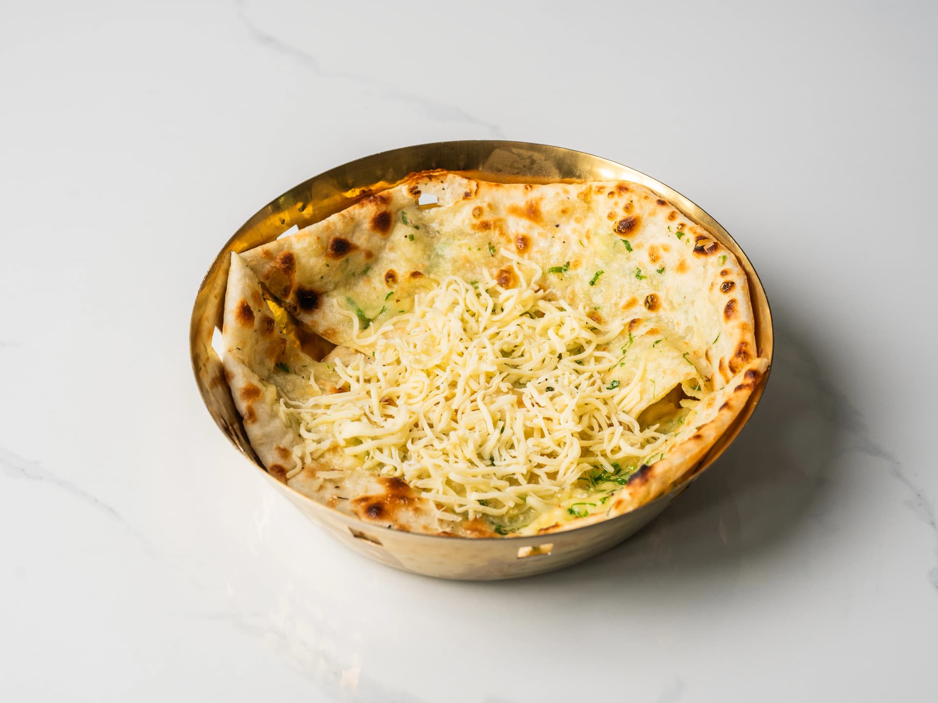 Cheese Naan at Chopras Indian Restaurant Den Haag