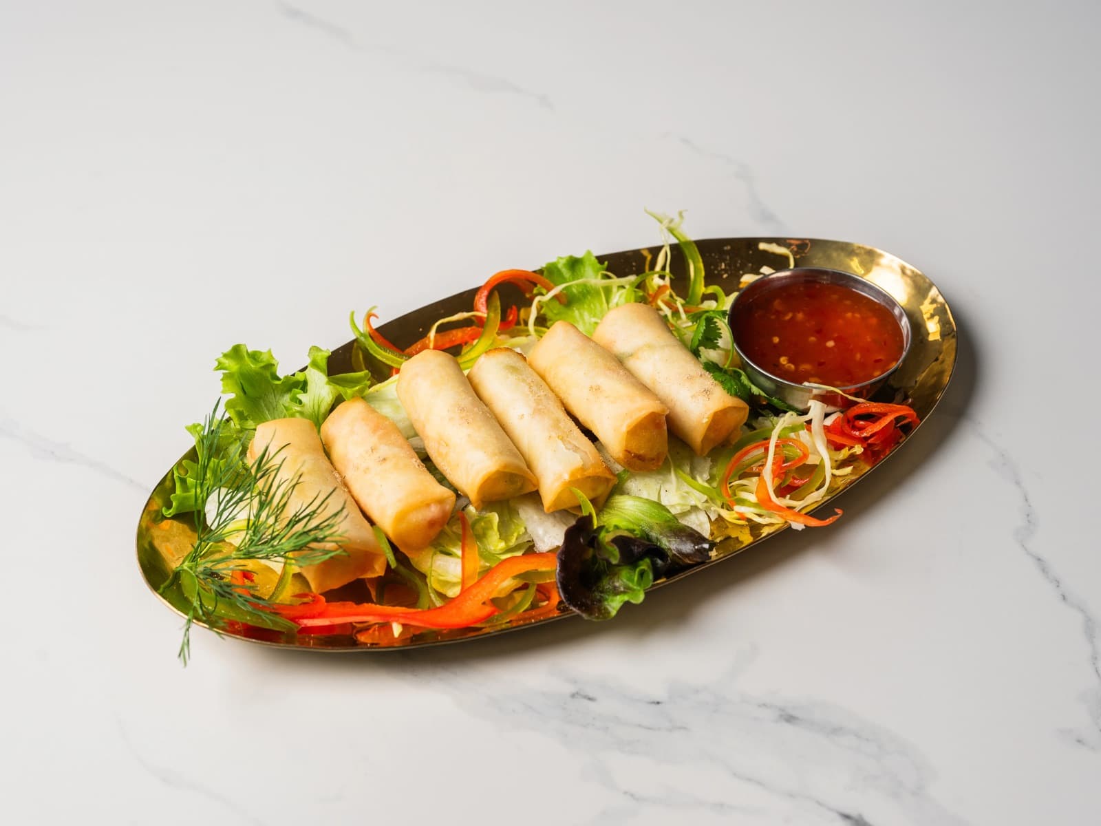 Chicken Spring Roll at Chopras Indian Restaurant Den Haag