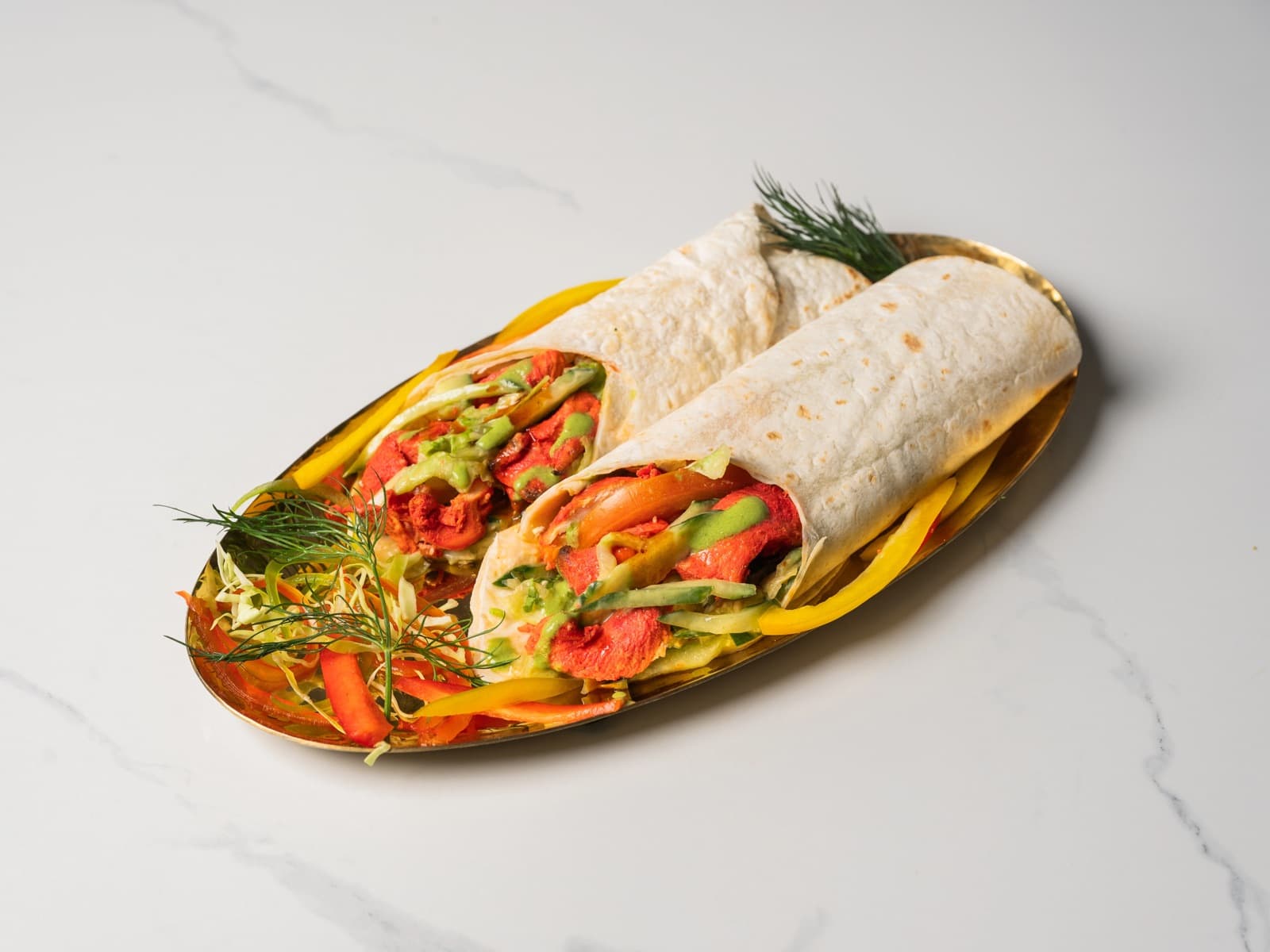 Chicken Tikka Roll at Chopras Indian Restaurant Den Haag