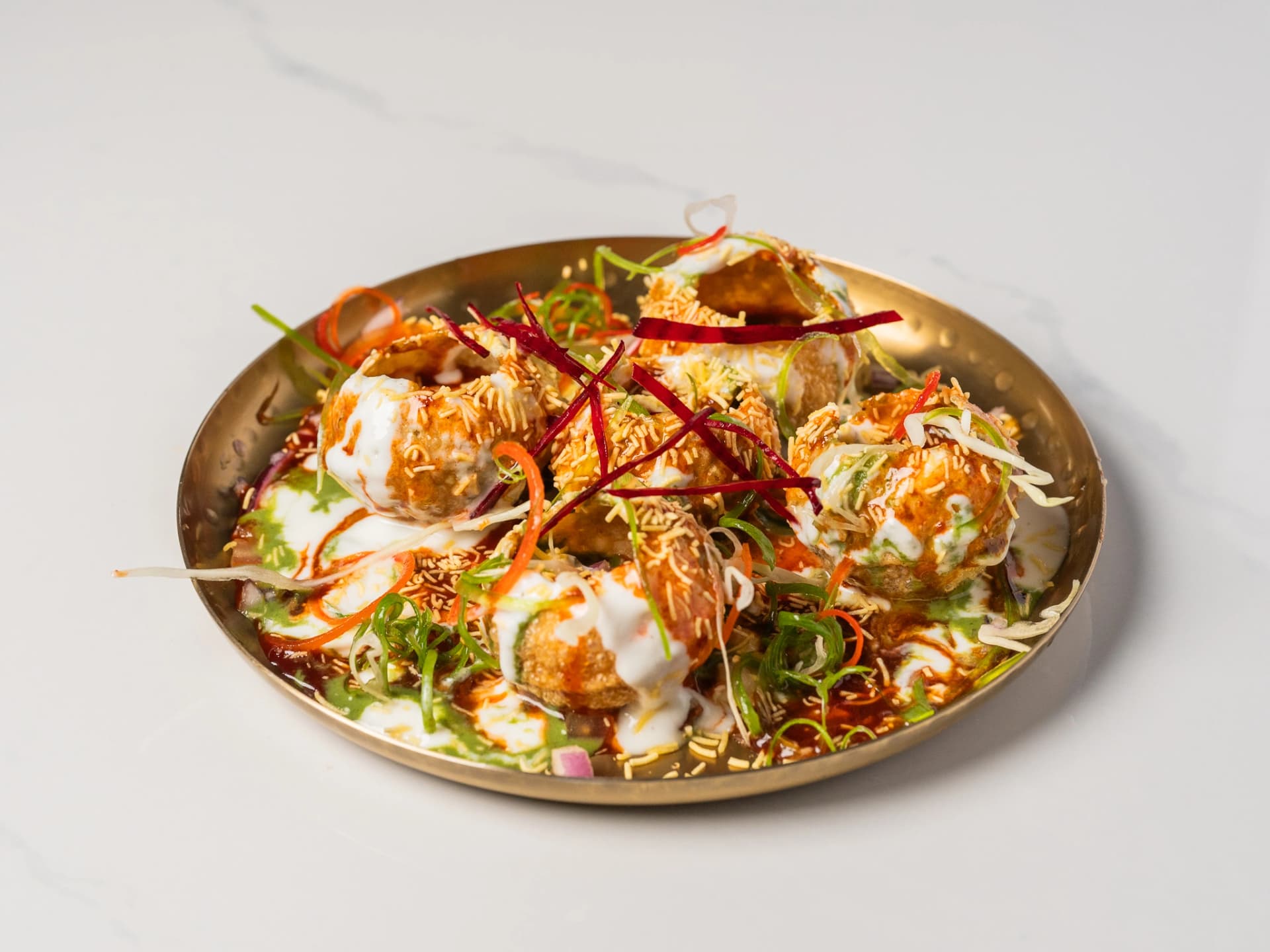 Dahi Puri at Chopras Indian Restaurant Den Haag