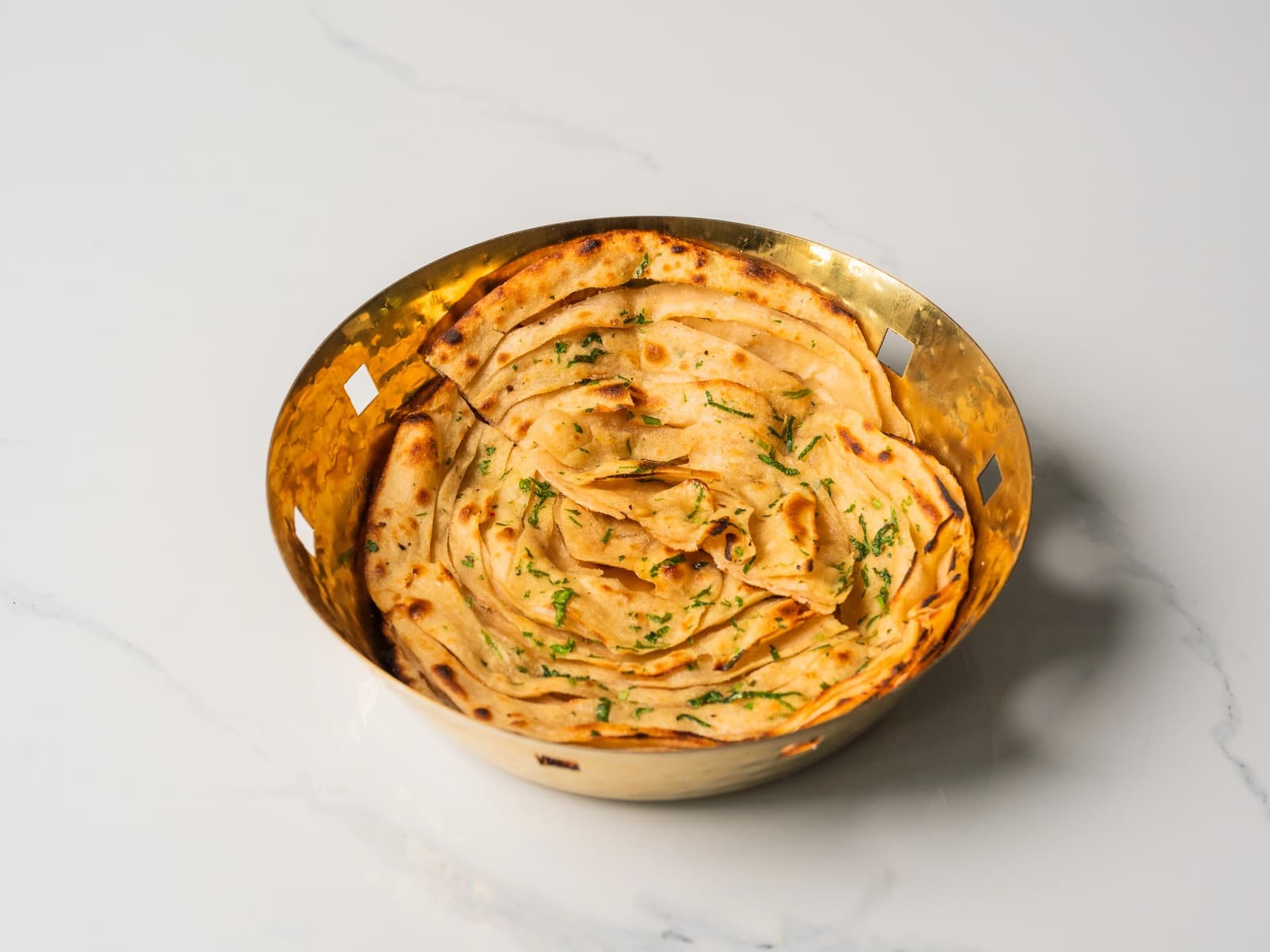 Lachha Paratha at Chopras Indian Restaurant Den Haag