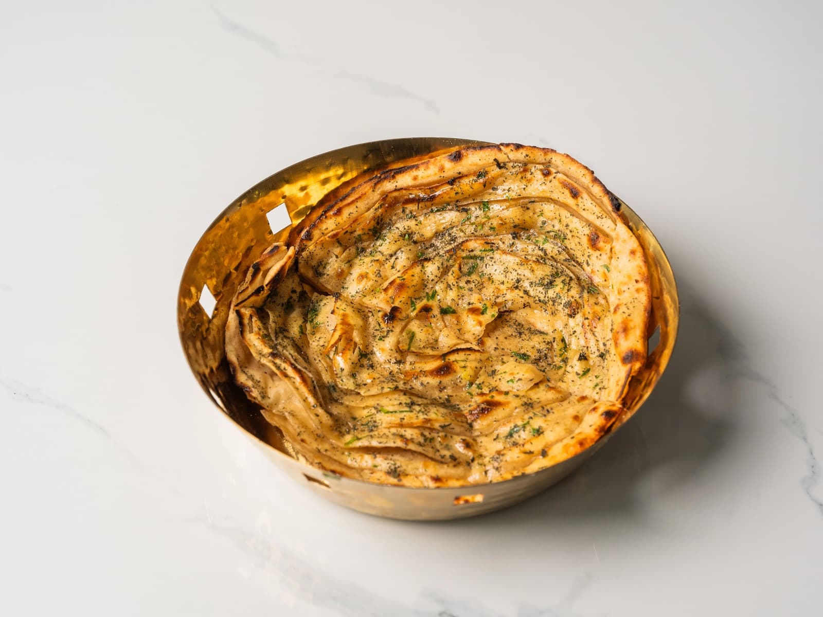 Pudina Paratha at Chopras Indian Restaurant Den Haag