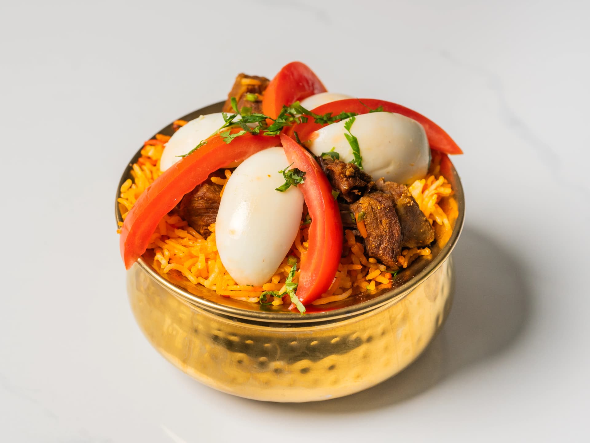 Lamb Biryani at Chopras Indian Restaurant Den Haag