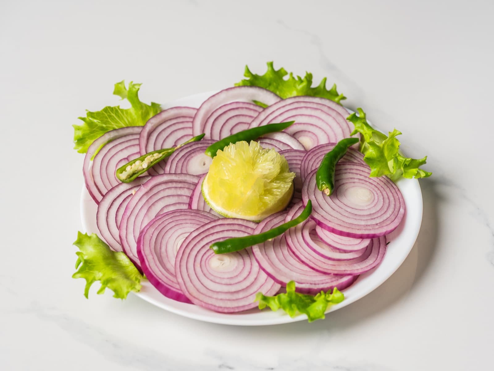 Onion Salad at Chopras Indian Restaurant Den Haag