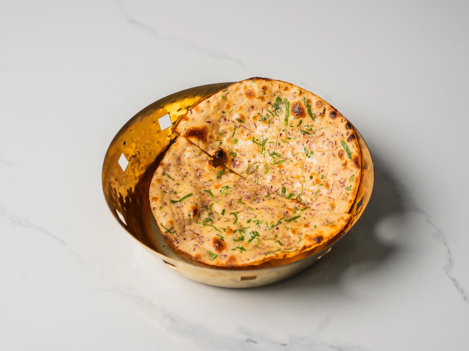 Onion Roti at Chopras Indian Restaurant Den Haag