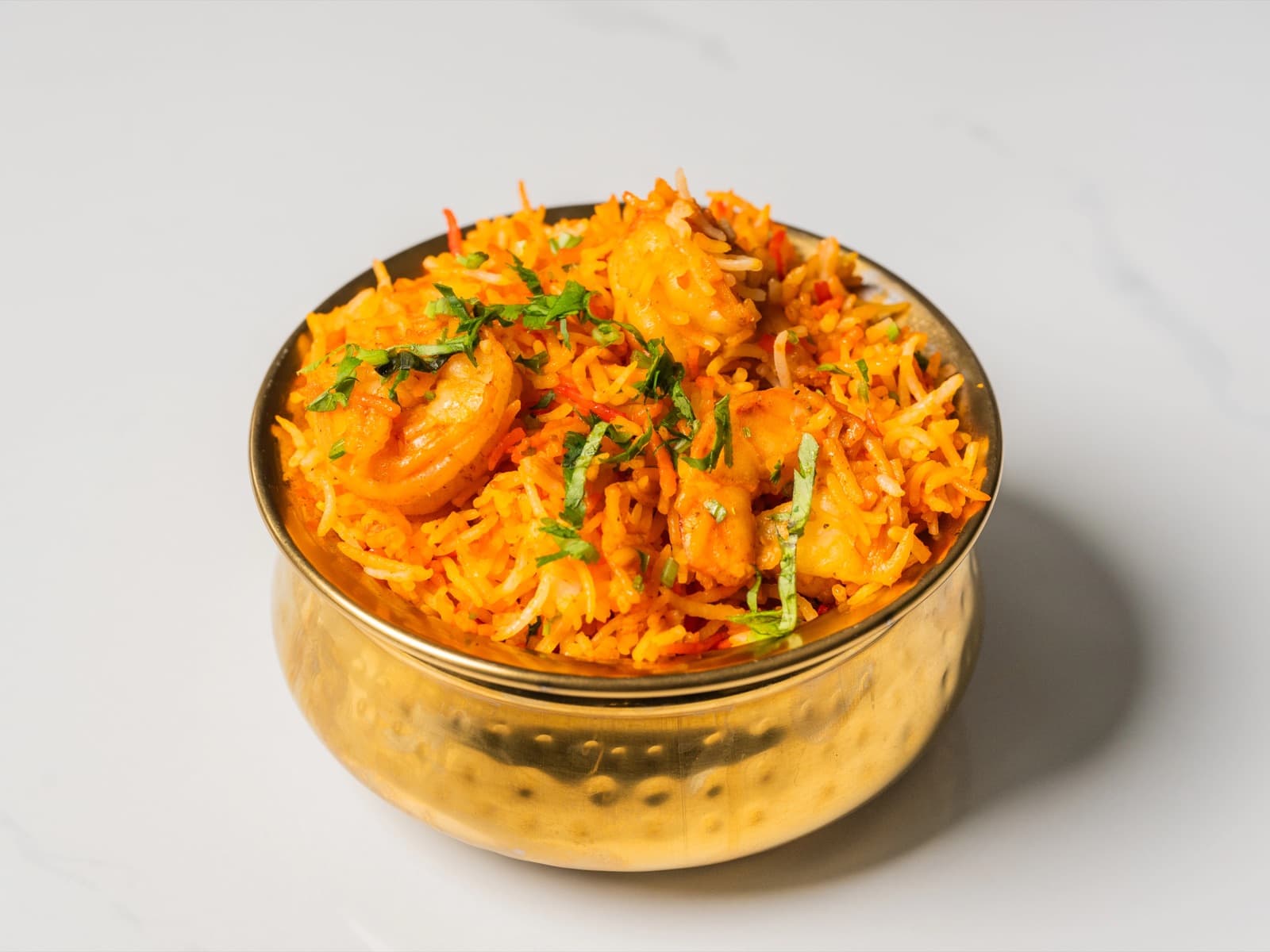 Prawn Biryani at Chopras Indian Restaurant Den Haag