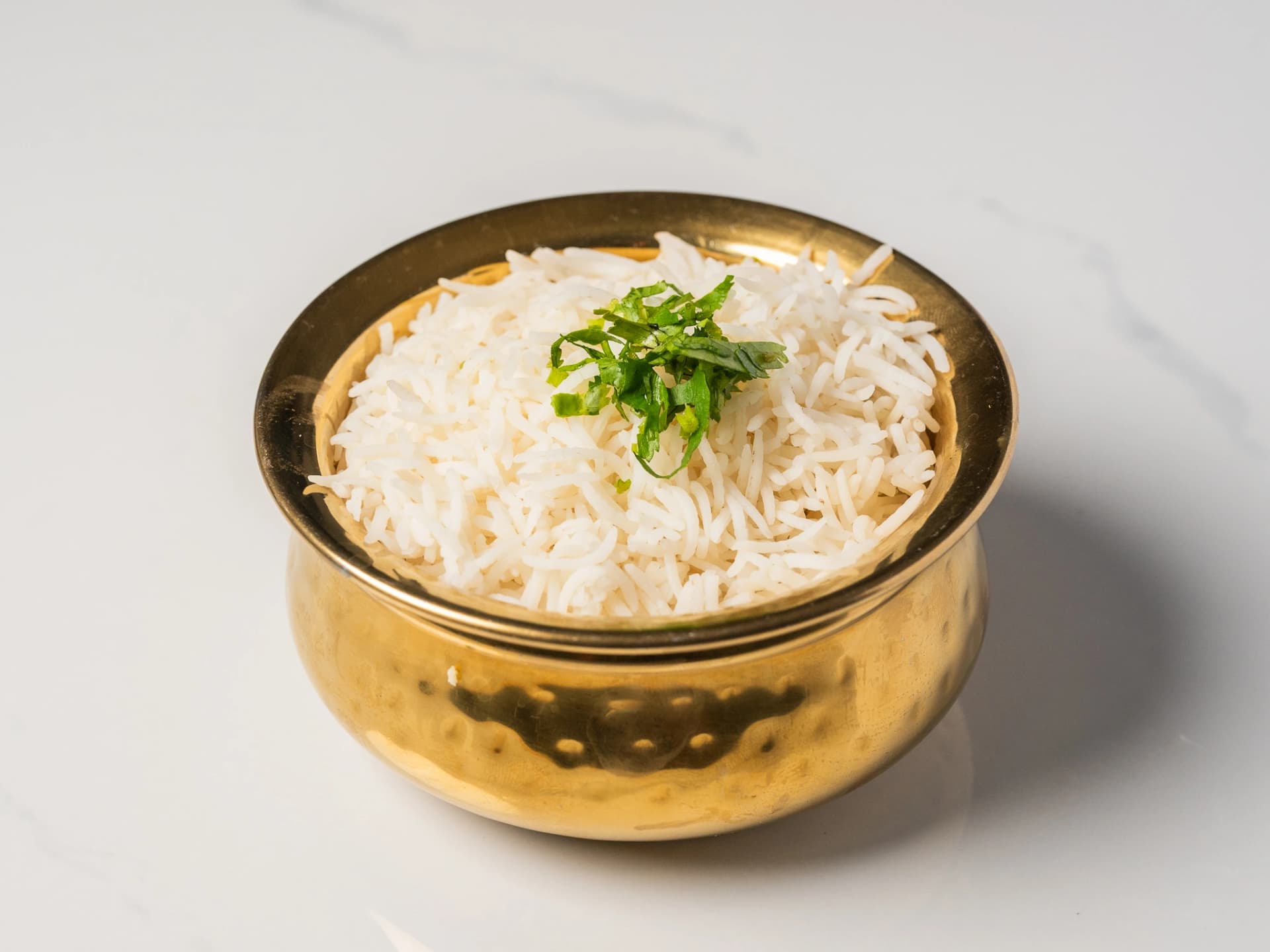 Steamed Rice at Chopras Indian Restaurant Den Haag