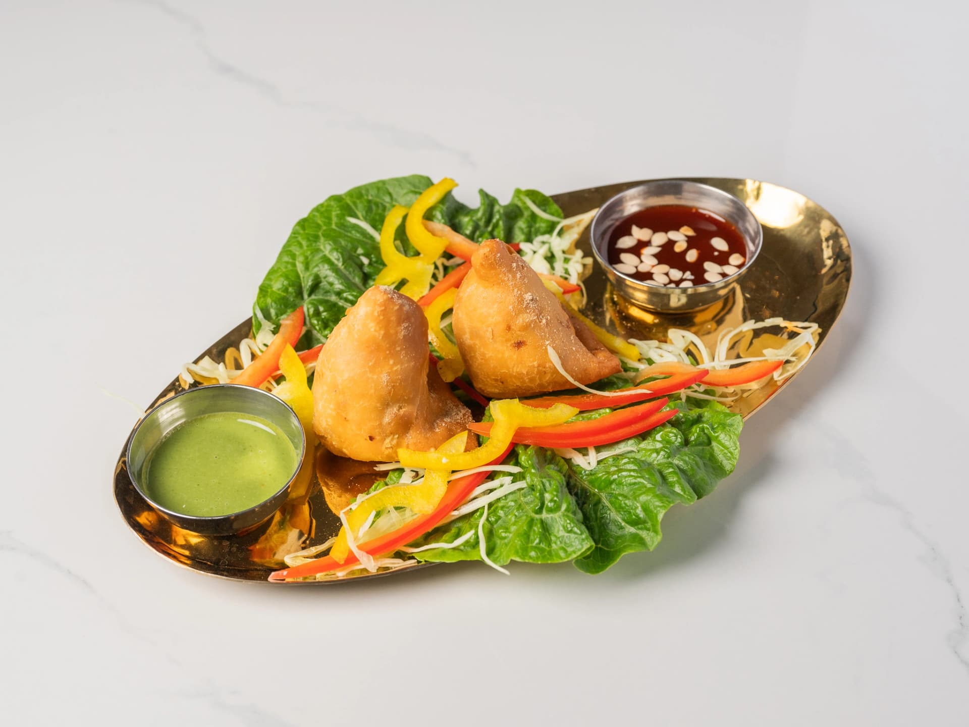 Samosa (Veg/Lamb/Chicken) at Chopras Indian Restaurant Den Haag